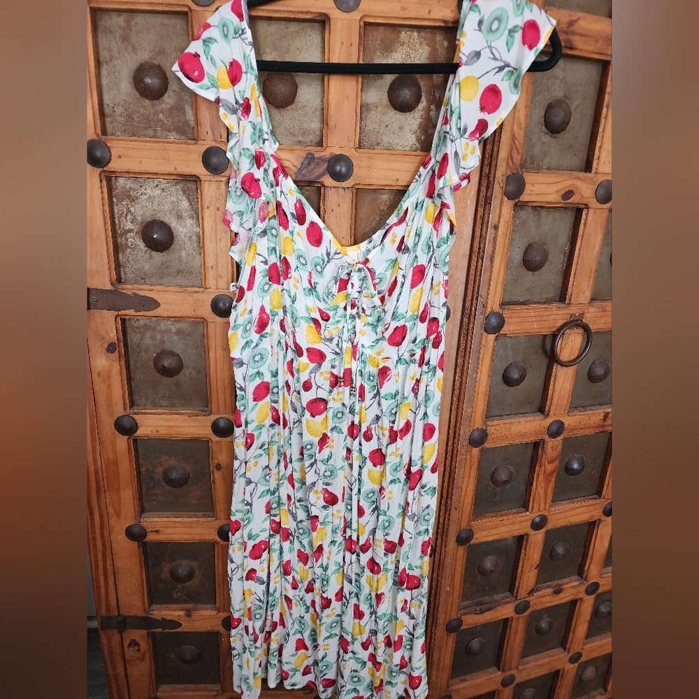 Bebop Plus Summer fruit dress -4X